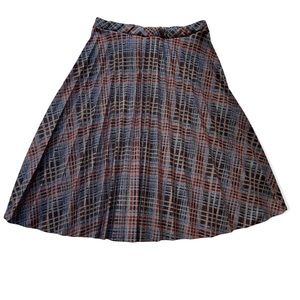 Vintage NWT Motivation Union Made plaid pleated skirt